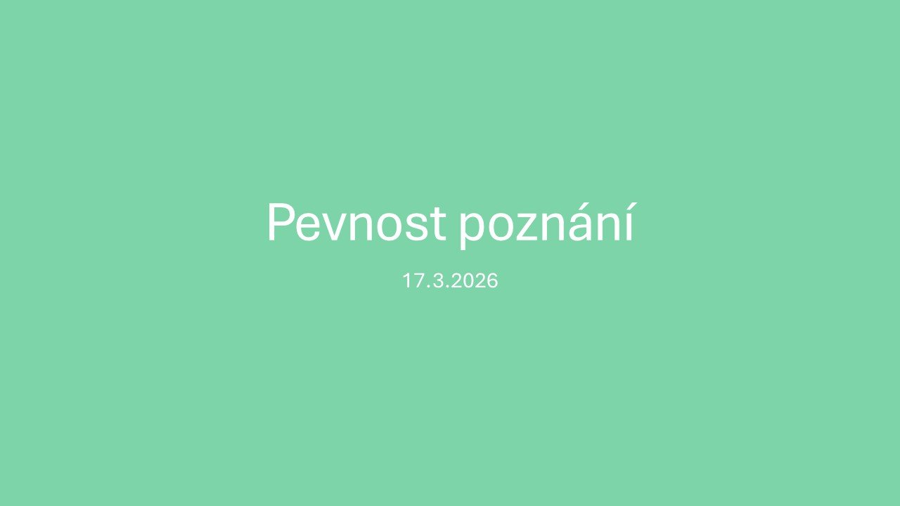 Pevnost poznání